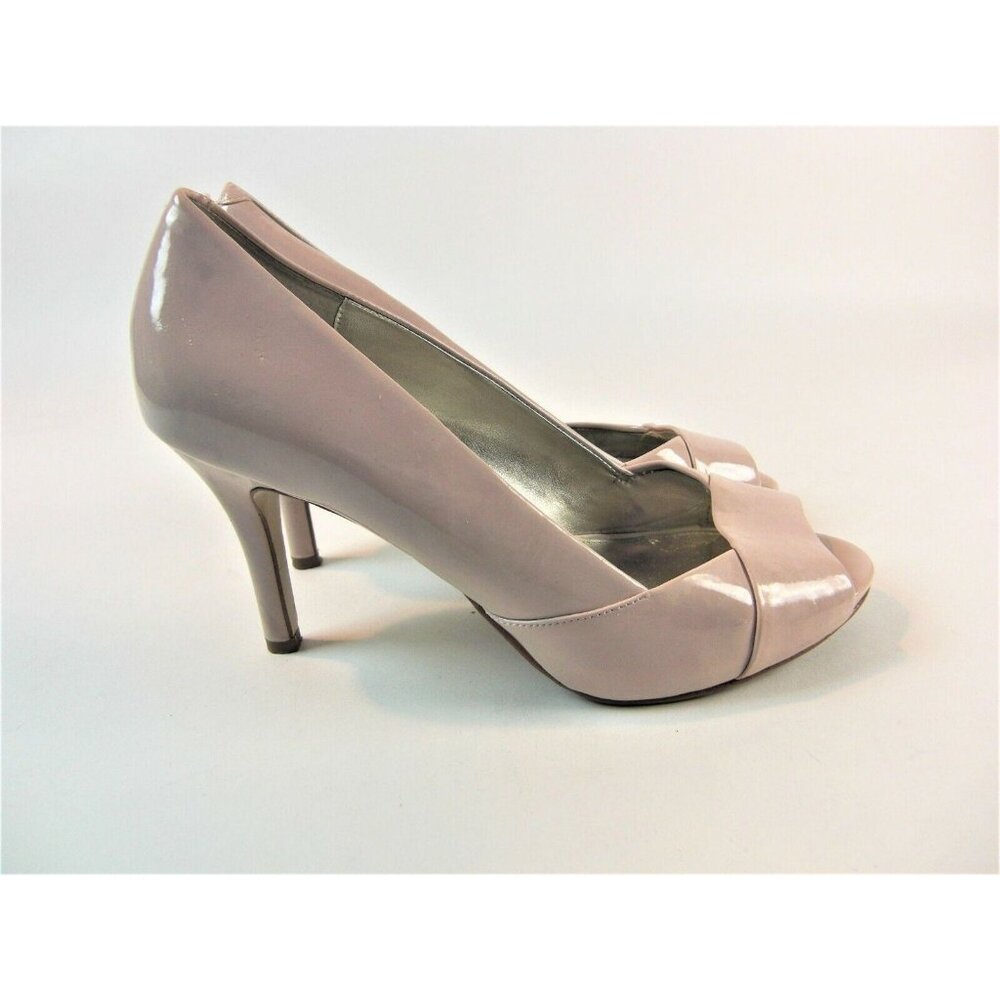 Alfani Womens Cammi Peep Toe Heels Pumps, Tan, Size 7